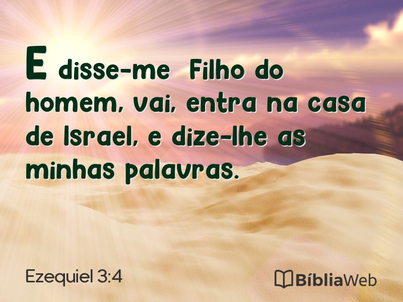 Ezequiel 3:4 em imagem para compartilhar