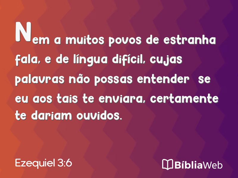 Ezequiel 3:6 em imagem para compartilhar