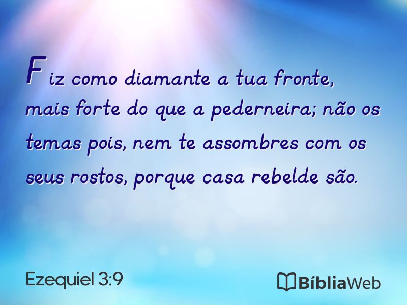 Ezequiel 3:9 em imagem para compartilhar