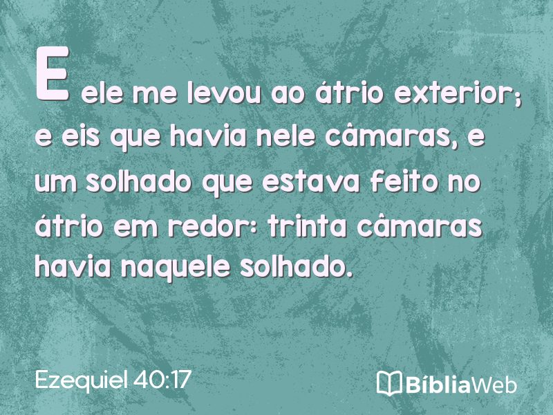 Ezequiel 40:17 em imagem para compartilhar