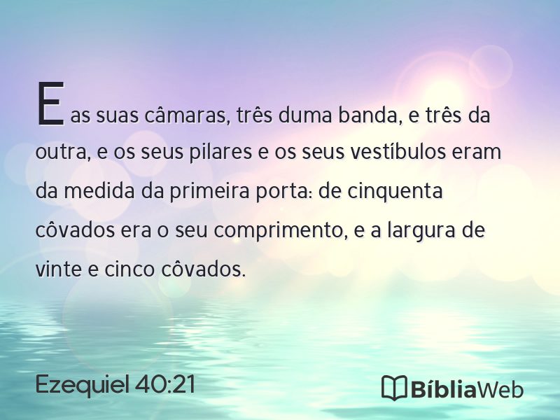 Ezequiel 40:21 em imagem para compartilhar