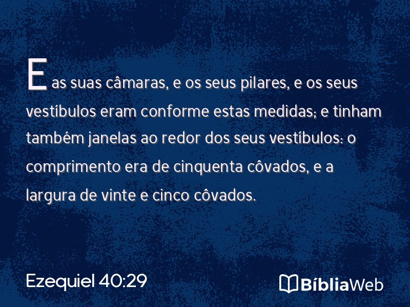 Ezequiel 40:29 em imagem para compartilhar
