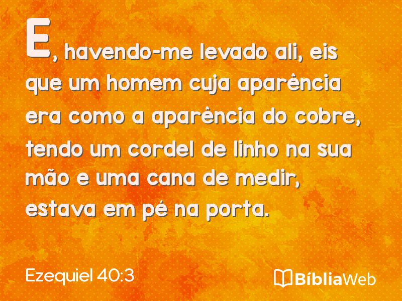 Ezequiel 40:3 em imagem para compartilhar