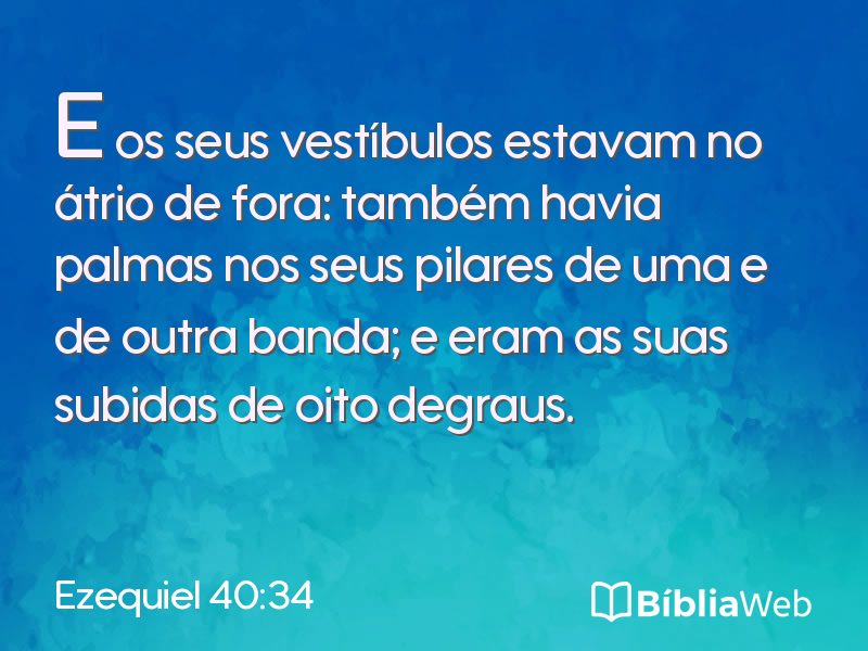 Ezequiel 40:34 em imagem para compartilhar