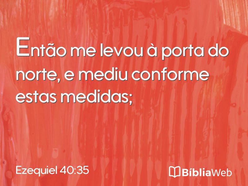 Ezequiel 40:35 em imagem para compartilhar