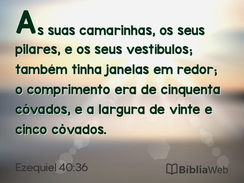 Ezequiel 40:36 em imagem para compartilhar