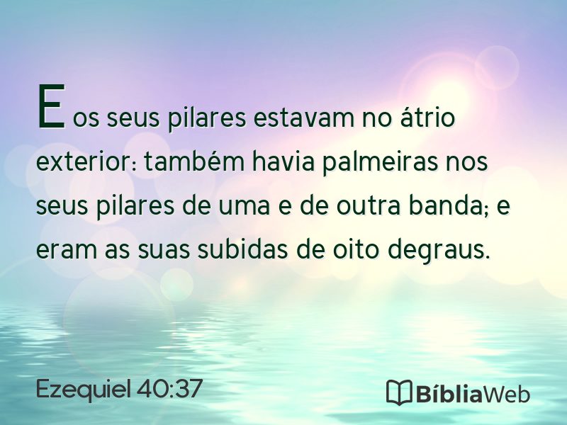Ezequiel 40:37 em imagem para compartilhar