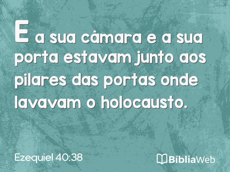 Ezequiel 40:38 em imagem para compartilhar