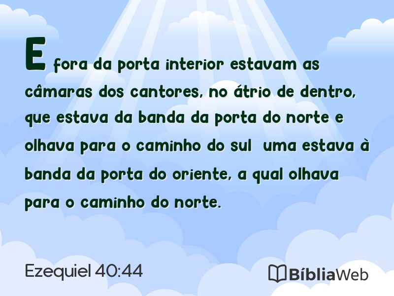 Ezequiel 40:44 em imagem para compartilhar