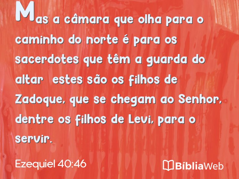 Ezequiel 40:46 em imagem para compartilhar