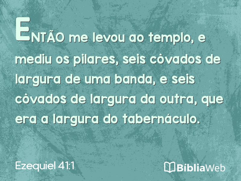 Ezequiel 41:1 em imagem para compartilhar