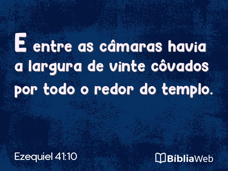 Ezequiel 41:10 em imagem para compartilhar