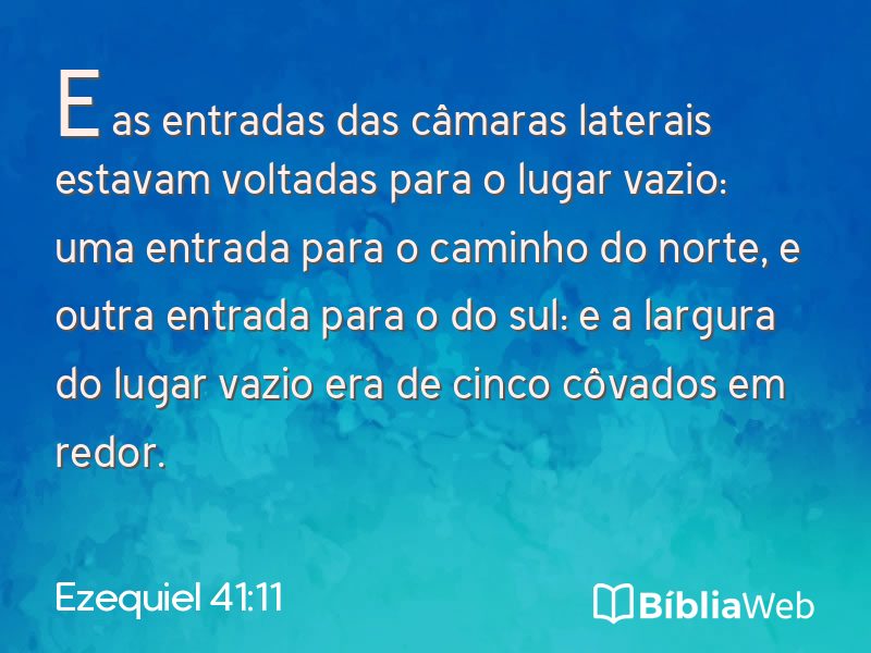Ezequiel 41:11 em imagem para compartilhar