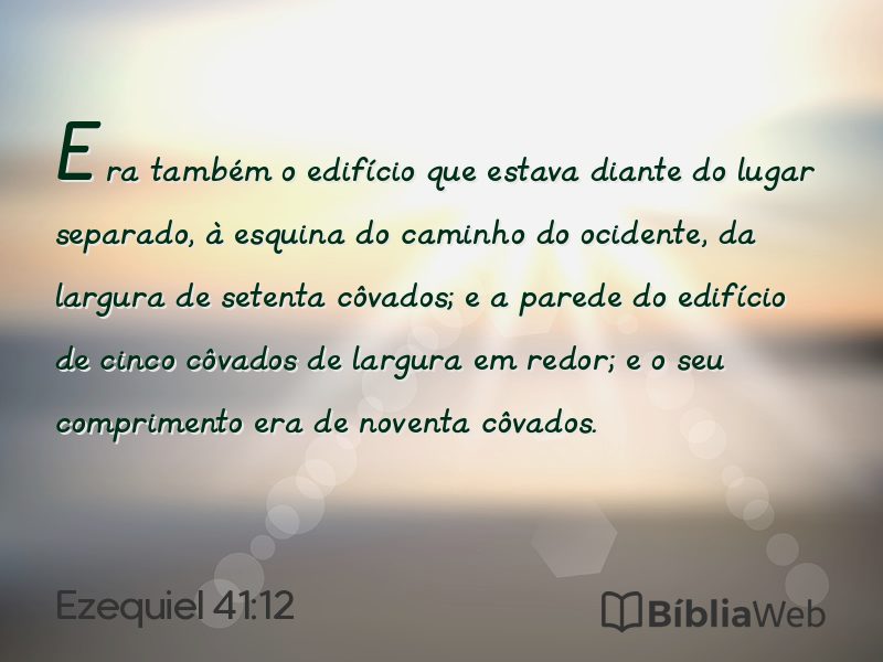 Ezequiel 41:12 em imagem para compartilhar