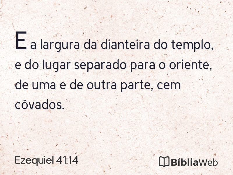 Ezequiel 41:14 em imagem para compartilhar