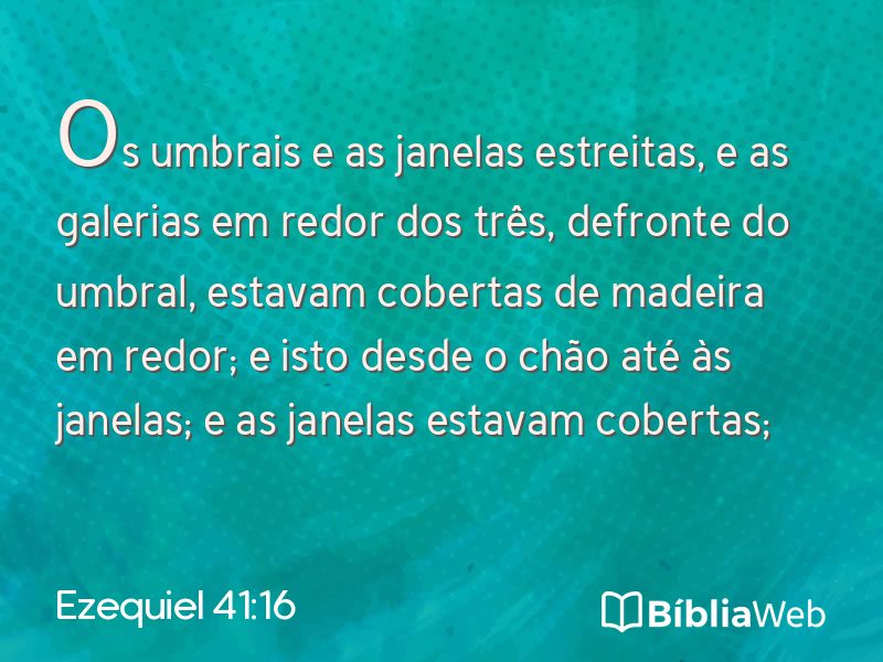 Ezequiel 41:16 em imagem para compartilhar