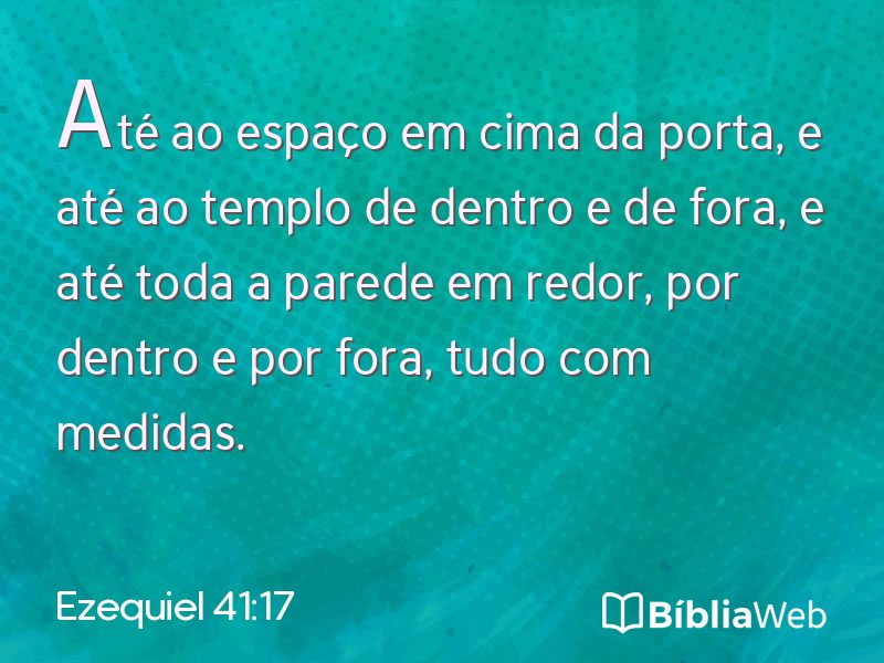 Ezequiel 41:17 em imagem para compartilhar