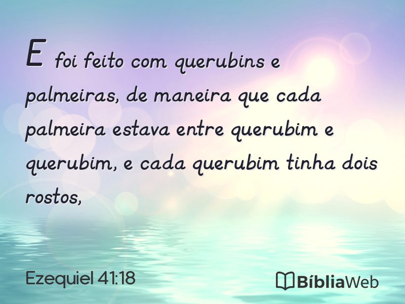 Ezequiel 41:18 em imagem para compartilhar