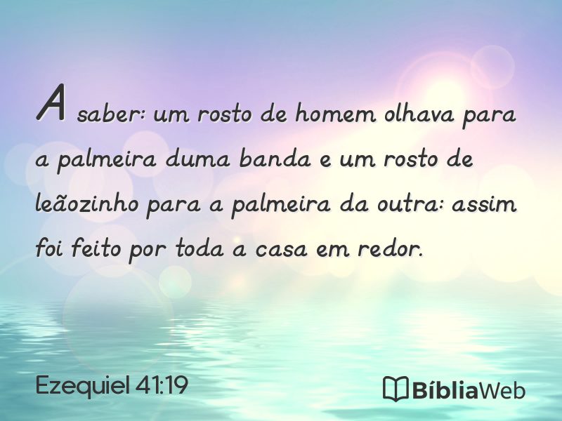 Ezequiel 41:19 em imagem para compartilhar