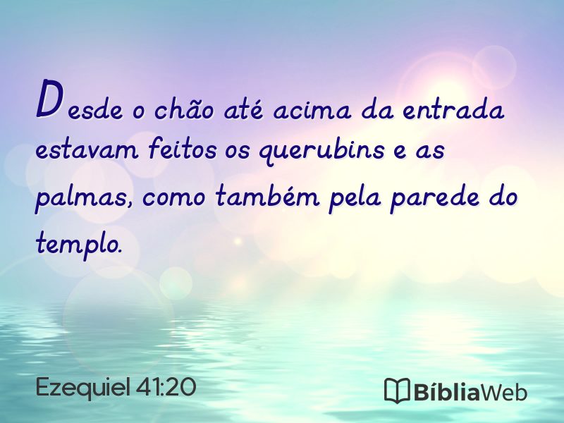 Ezequiel 41:20 em imagem para compartilhar