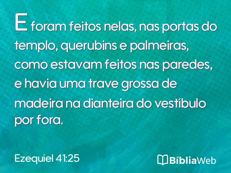 Ezequiel 41:25 em imagem para compartilhar