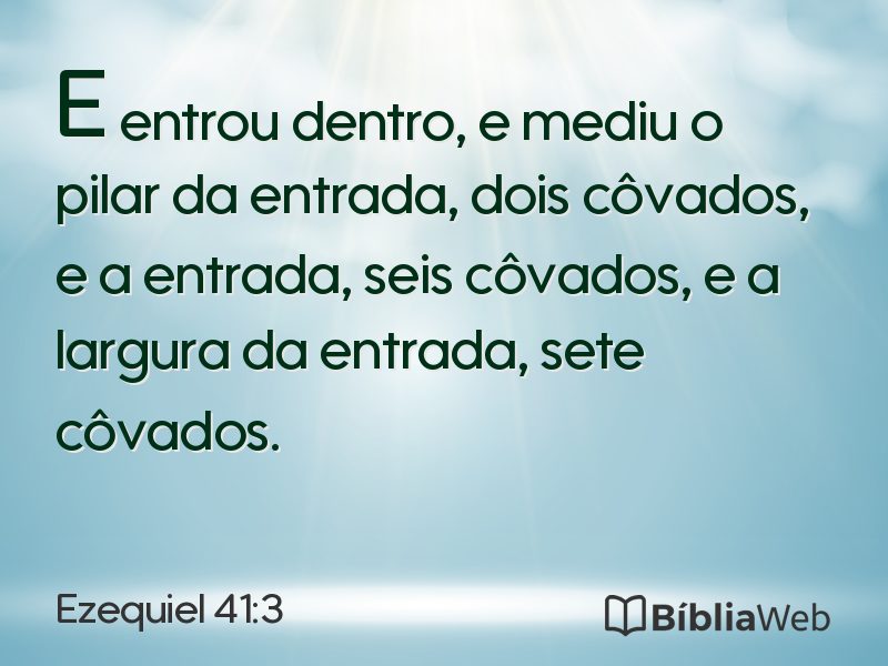 Ezequiel 41:3 em imagem para compartilhar