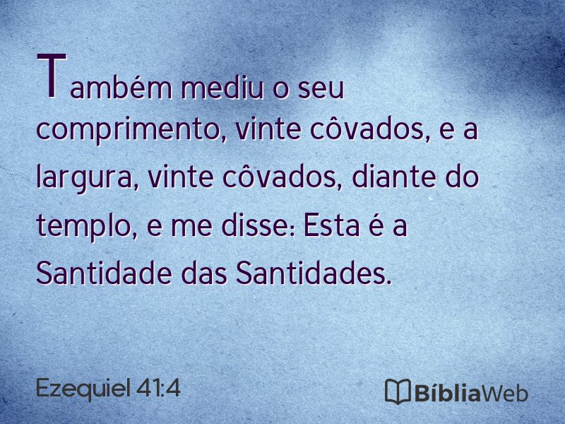 Ezequiel 41:4 em imagem para compartilhar