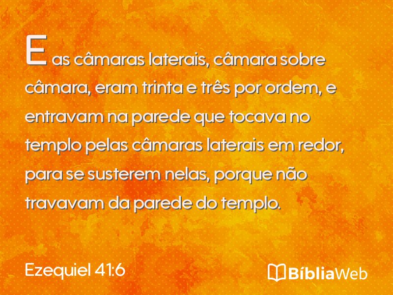 Ezequiel 41:6 em imagem para compartilhar