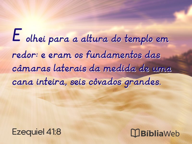 Ezequiel 41:8 em imagem para compartilhar
