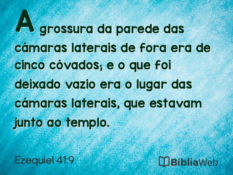 Ezequiel 41:9 em imagem para compartilhar