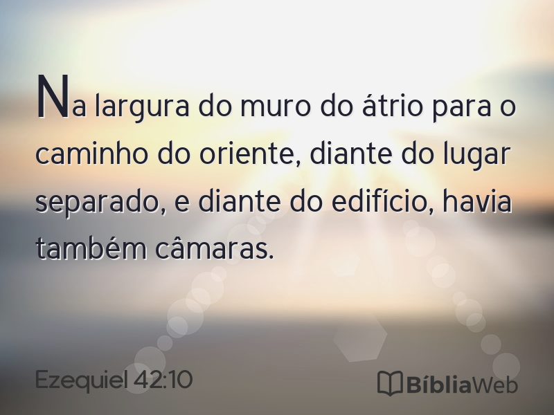 Ezequiel 42:10 em imagem para compartilhar