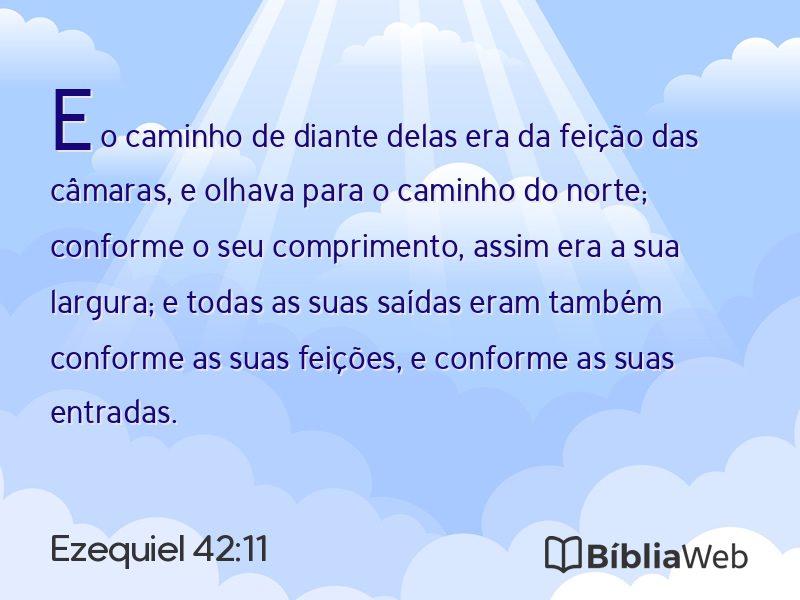 Ezequiel 42:11 em imagem para compartilhar