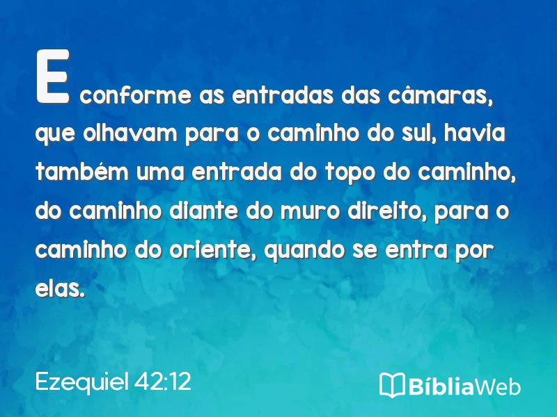 Ezequiel 42:12 em imagem para compartilhar
