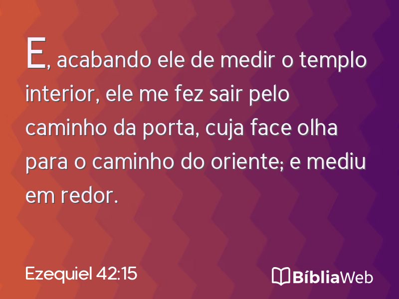 Ezequiel 42:15 em imagem para compartilhar
