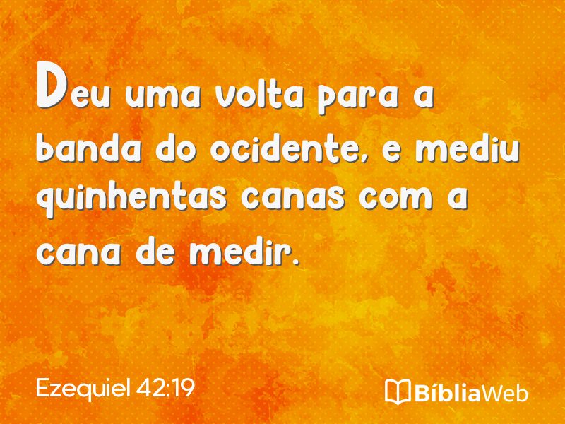 Ezequiel 42:19 em imagem para compartilhar