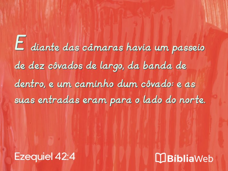 Ezequiel 42:4 em imagem para compartilhar