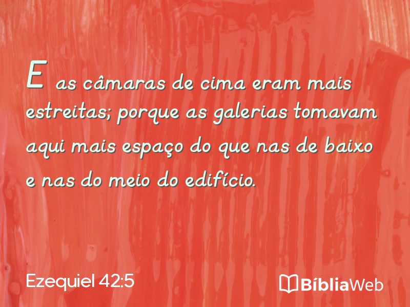 Ezequiel 42:5 em imagem para compartilhar