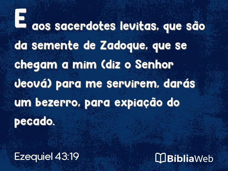 Ezequiel 43:19 em imagem para compartilhar