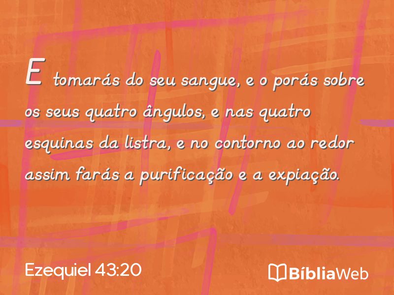 Ezequiel 43:20 em imagem para compartilhar