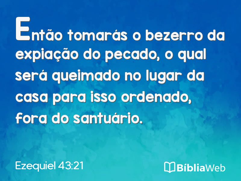 Ezequiel 43:21 em imagem para compartilhar