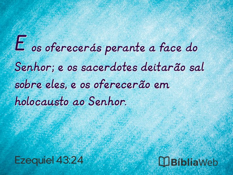 Ezequiel 43:24 em imagem para compartilhar