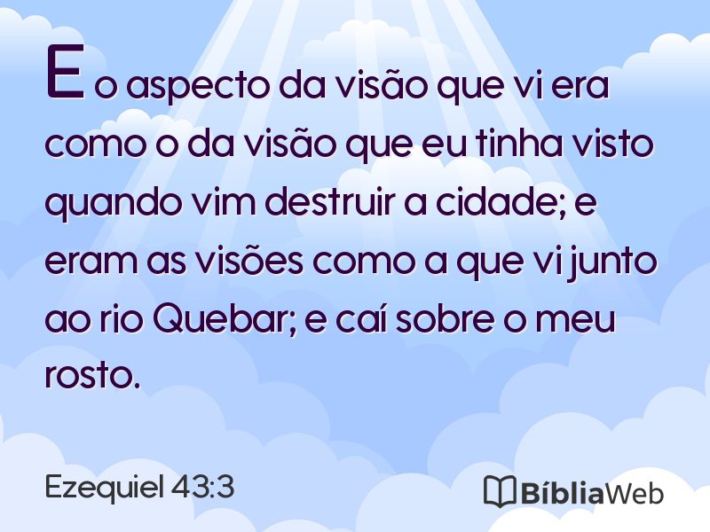 Ezequiel 43:3 em imagem para compartilhar