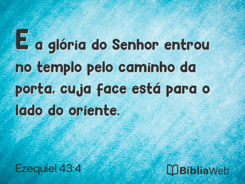 Ezequiel 43:4 em imagem para compartilhar