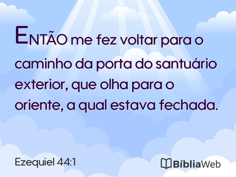 Ezequiel 44:1 em imagem para compartilhar