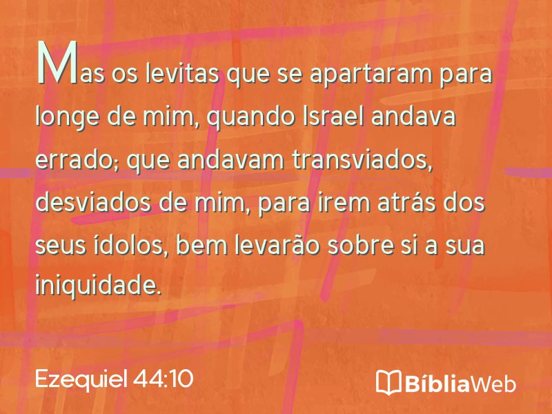 Ezequiel 44:10 em imagem para compartilhar