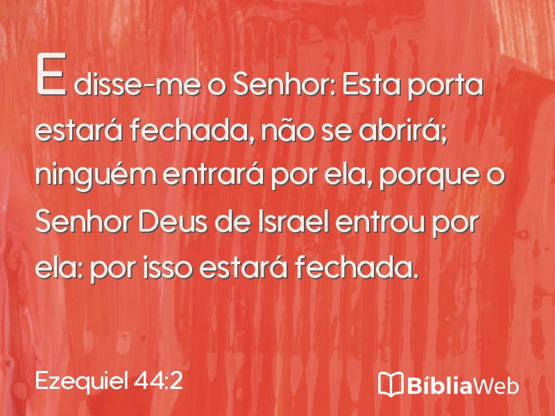 Ezequiel 44:2 em imagem para compartilhar