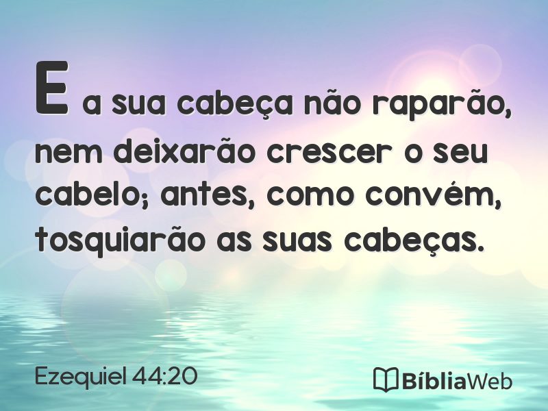 Ezequiel 44:20 em imagem para compartilhar