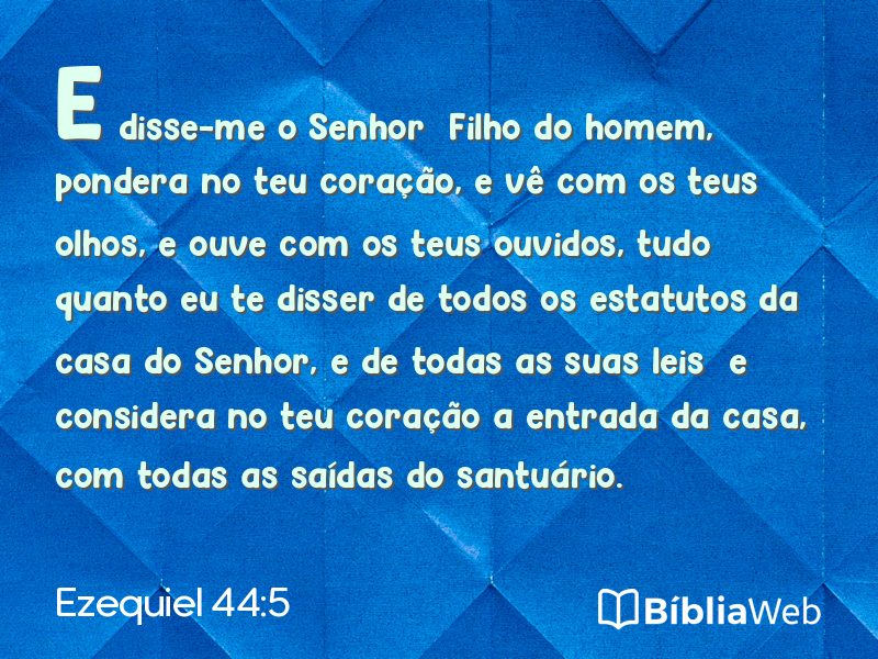 Ezequiel 44:5 em imagem para compartilhar