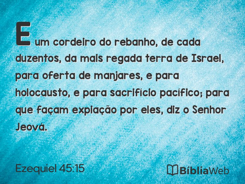 Ezequiel 45:15 em imagem para compartilhar