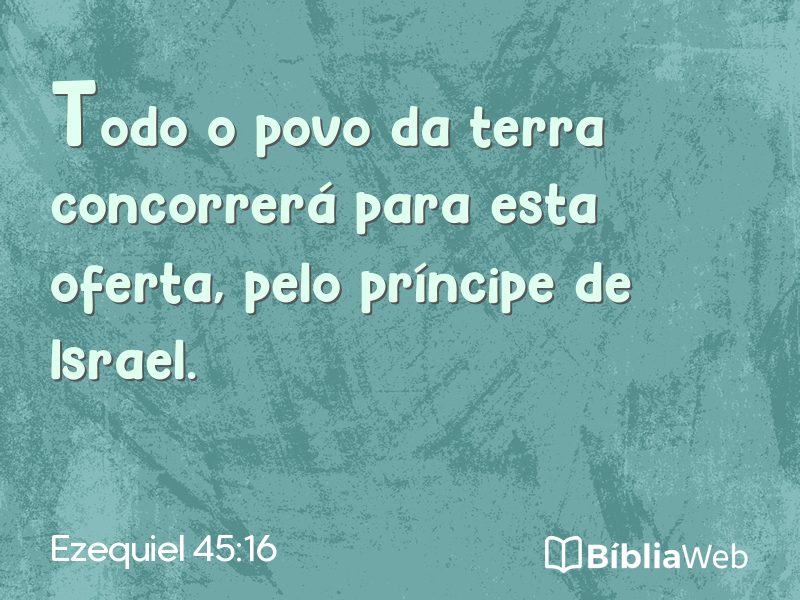 Ezequiel 45:16 em imagem para compartilhar